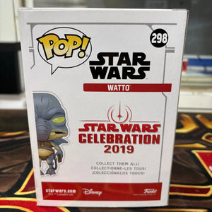 Funko Pop Star Wars #298 - Watto - 2019 Galactic Con Exclusive FRENLY BRICKS - Open 7 Days