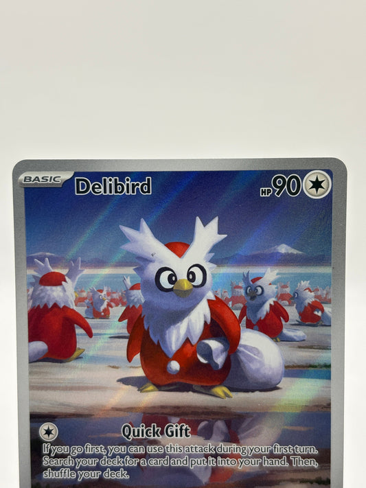 Pokemon TCG Mega Evolution- Delibird 152/132 Illustration Rare Nm FRENLY BRICKS - Open 7 Days