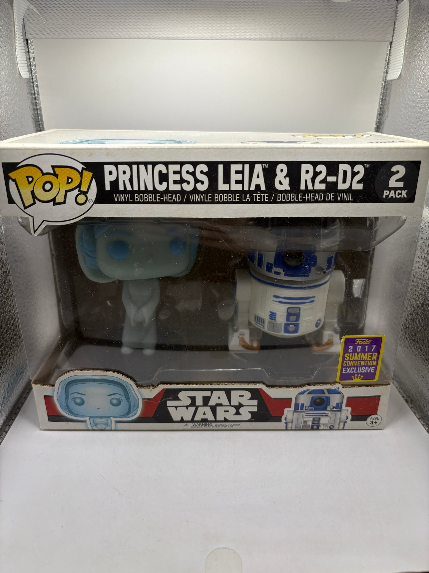 Funko POP! Princess Leia & R2-D2 2 Pack 2017 Summer Convention FRENLY BRICKS - Open 7 Days