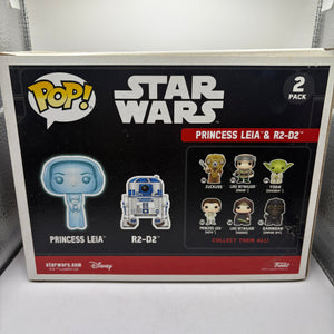 Funko POP! Princess Leia & R2-D2 2 Pack 2017 Summer Convention FRENLY BRICKS - Open 7 Days