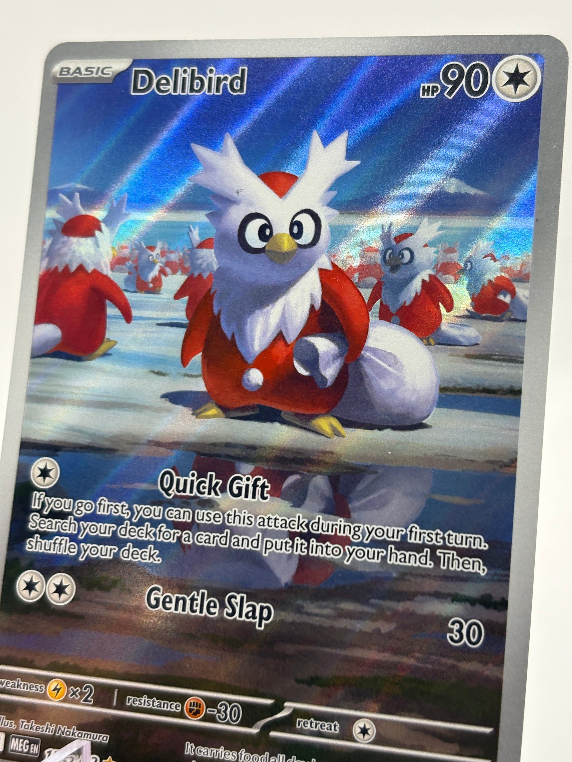 Pokemon TCG Mega Evolution- Delibird 152/132 Illustration Rare Nm FRENLY BRICKS - Open 7 Days