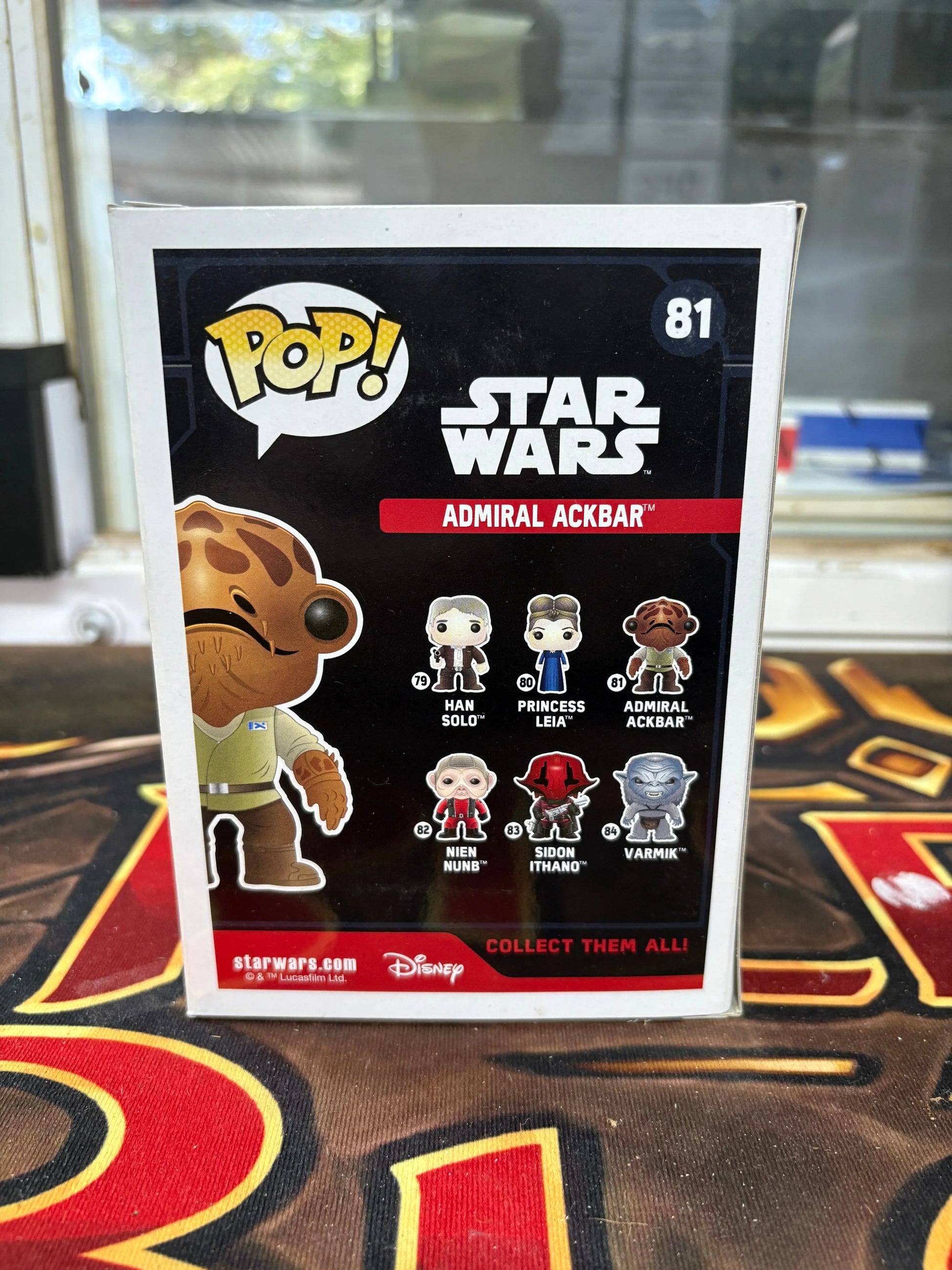 Funko Pop! Vinyl: Star Wars - Admiral Ackbar #81 FRENLY BRICKS - Open 7 Days