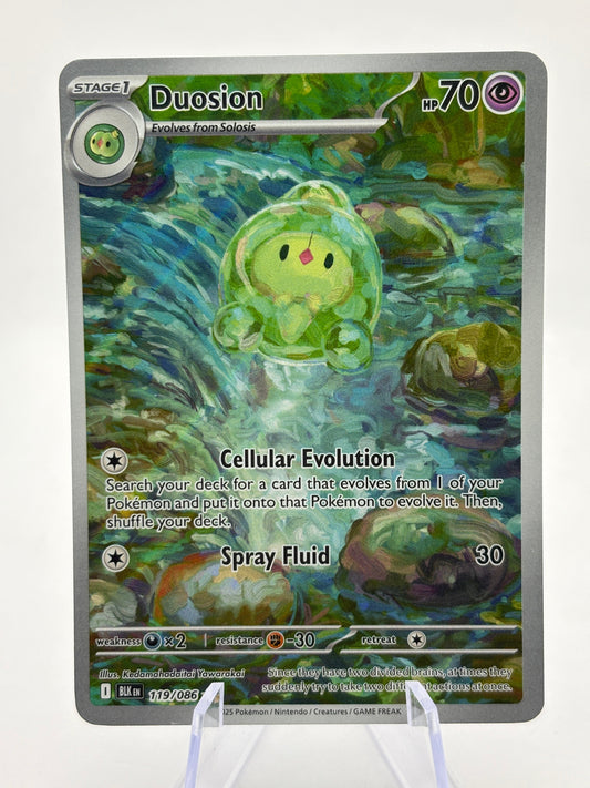 Pokemon TCG Black Bolt - Duosion 119/086 Illustration Rare NM FRENLY BRICKS - Open 7 Days