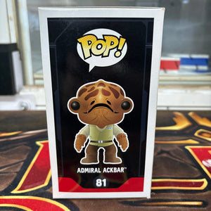 Funko Pop! Vinyl: Star Wars - Admiral Ackbar #81 FRENLY BRICKS - Open 7 Days