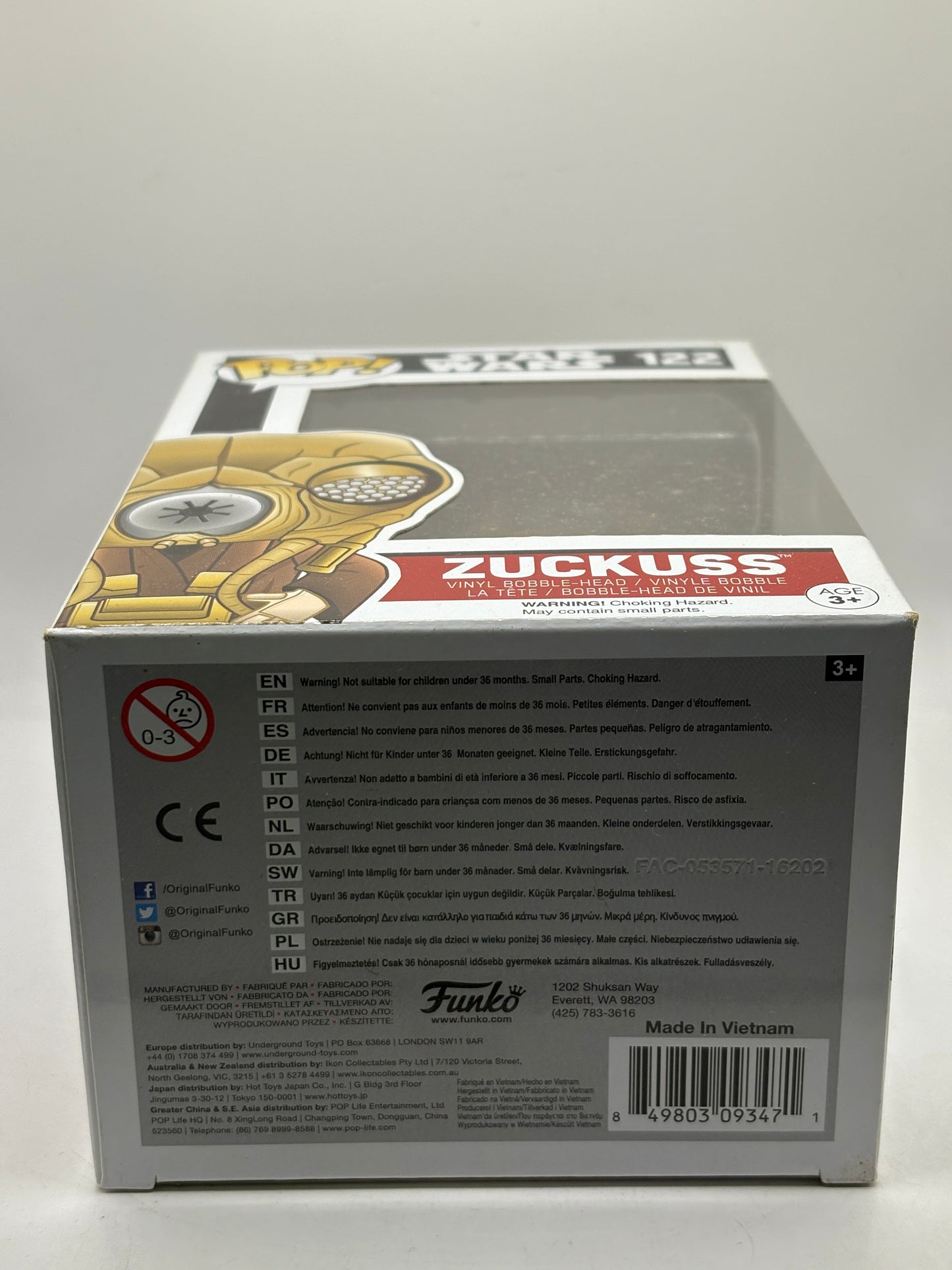Funko POP! Star Wars #122 Zuckuss Vinyl Bobble Head FRENLY BRICKS - Open 7 Days