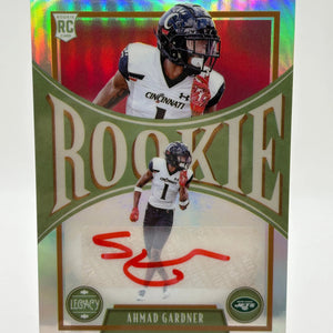 2022 Panini Legacy Football #183 Ahmad Gardner Rookie Auto FRENLY BRICKS - Open 7 Days