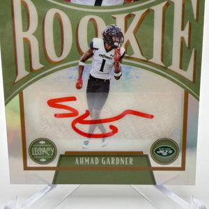 2022 Panini Legacy Football #183 Ahmad Gardner Rookie Auto FRENLY BRICKS - Open 7 Days