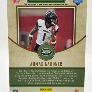 2022 Panini Legacy Football #183 Ahmad Gardner Rookie Auto FRENLY BRICKS - Open 7 Days