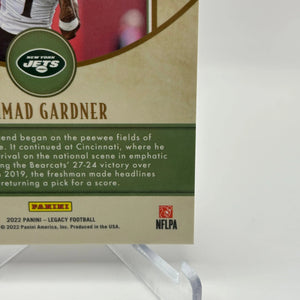 2022 Panini Legacy Football #183 Ahmad Gardner Rookie Auto FRENLY BRICKS - Open 7 Days