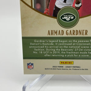 2022 Panini Legacy Football #183 Ahmad Gardner Rookie Auto FRENLY BRICKS - Open 7 Days