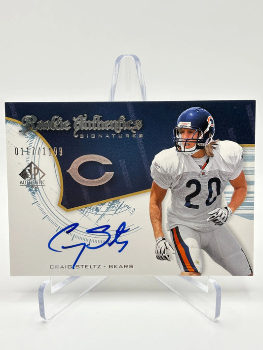 2008 SP Authentic Football #214 Craig Steltz Auto /1199 Rookie On Card FRENLY BRICKS - Open 7 Days