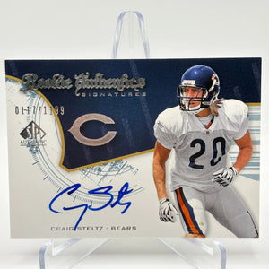 2008 SP Authentic Football #214 Craig Steltz Auto /1199 Rookie On Card FRENLY BRICKS - Open 7 Days