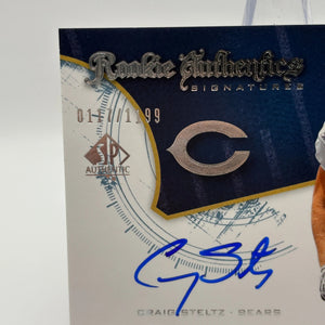 2008 SP Authentic Football #214 Craig Steltz Auto /1199 Rookie On Card FRENLY BRICKS - Open 7 Days