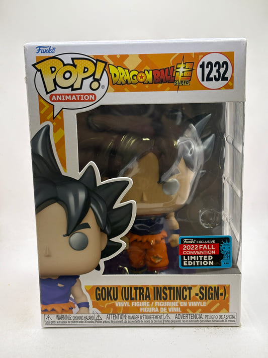 Funko POP! Animation Dragon Ball Super #1232 Goku Ultra Instinct Sign 2022 Fall