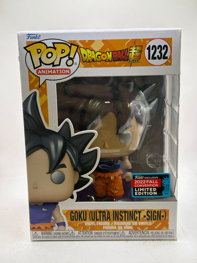 Funko POP! Animation Dragon Ball Super #1232 Goku Ultra Instinct Sign 2022 Fall