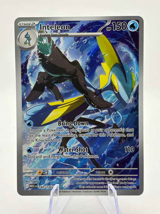 Pokemon TCG Mega Evolution- Inteleon 142/132 Illustration Rare NM FRENLY BRICKS - Open 7 Days