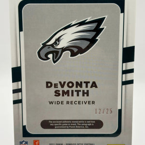 2021 Panini Donruss Optic #RPA-DS Devonta Smith /25 RPA Rookie Auto Silver FRENLY BRICKS - Open 7 Days