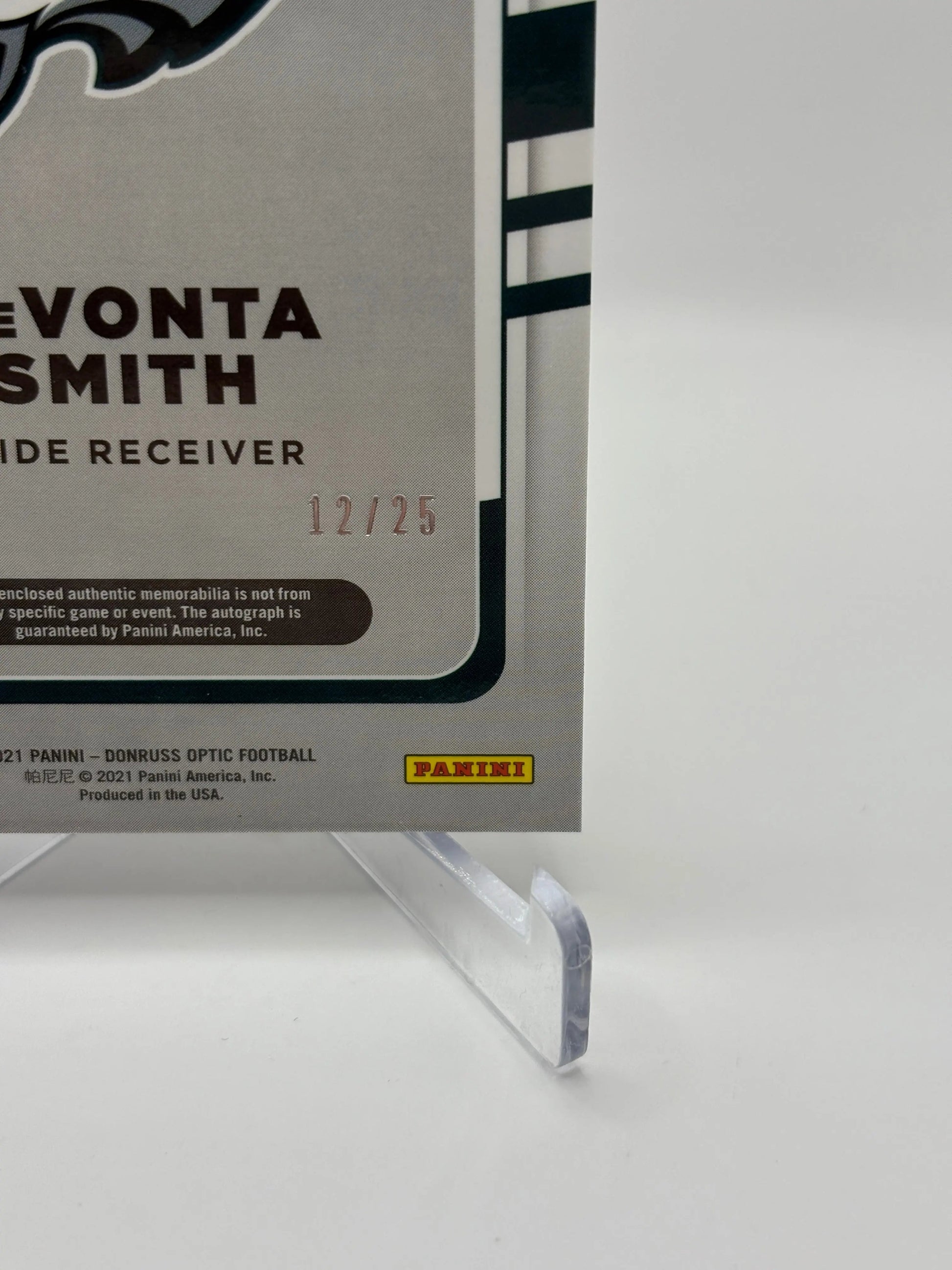 2021 Panini Donruss Optic #RPA-DS Devonta Smith /25 RPA Rookie Auto Silver FRENLY BRICKS - Open 7 Days