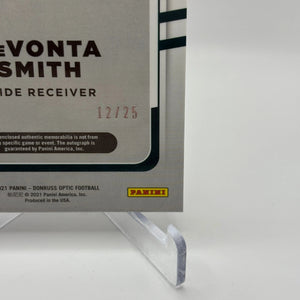 2021 Panini Donruss Optic #RPA-DS Devonta Smith /25 RPA Rookie Auto Silver FRENLY BRICKS - Open 7 Days