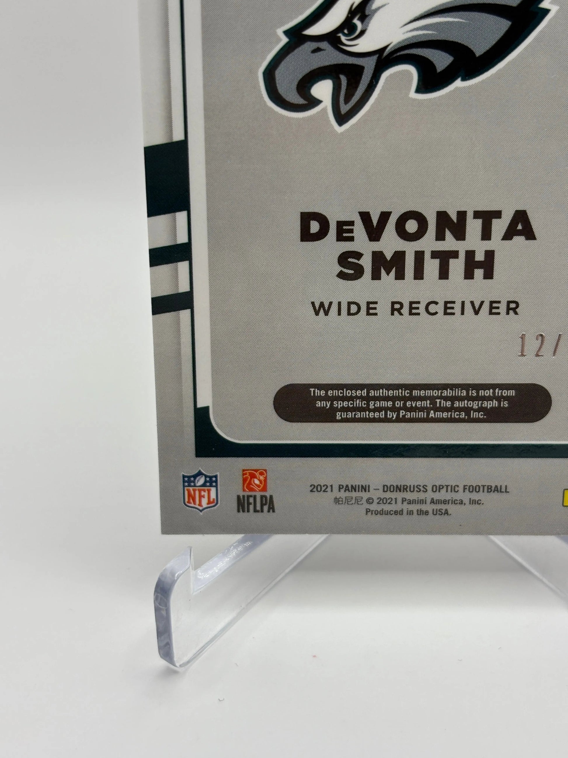 2021 Panini Donruss Optic #RPA-DS Devonta Smith /25 RPA Rookie Auto Silver FRENLY BRICKS - Open 7 Days