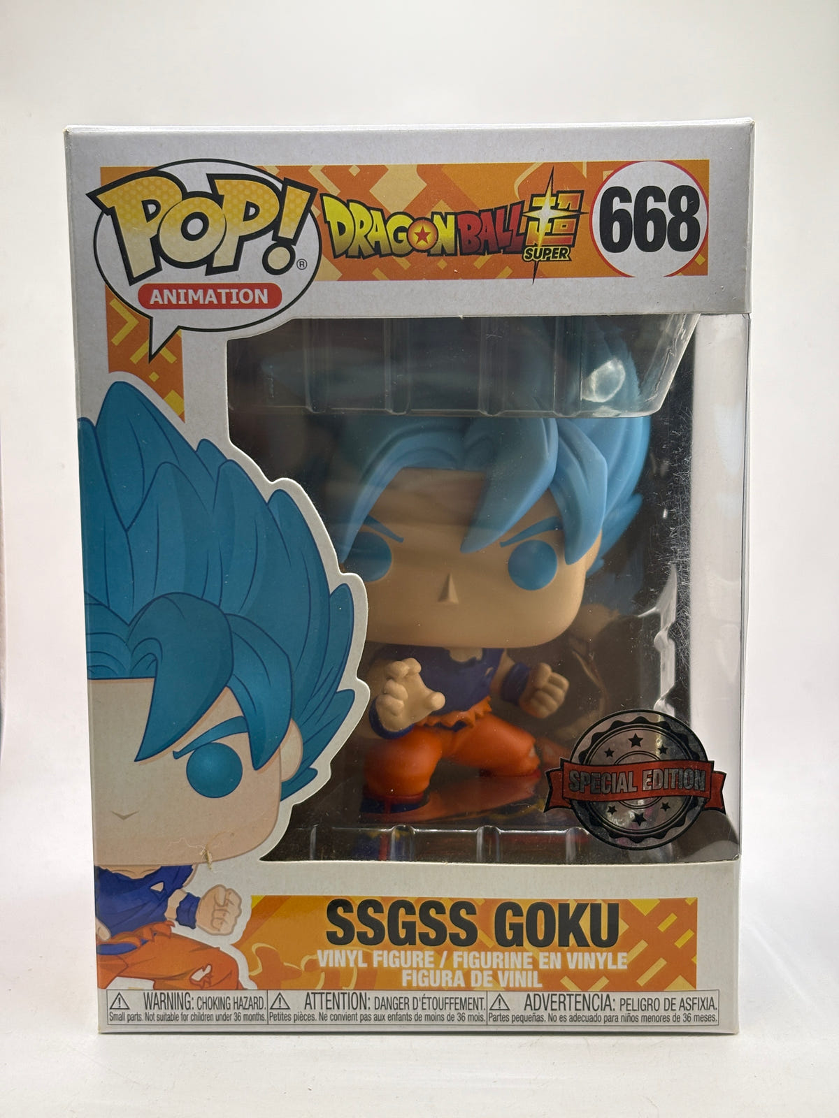 Funko POP! Animation Dragon Ball Super #668 SSGSS Goku Special Edition Figure image 1