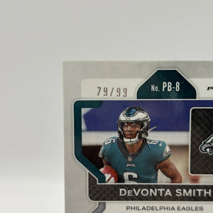 2021 Panini Chronicles Prizm #PB-8 Devonta Smith Black Red Auto /99 Rookie FRENLY BRICKS - Open 7 Days