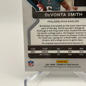 2021 Panini Chronicles Prizm #PB-8 Devonta Smith Black Red Auto /99 Rookie FRENLY BRICKS - Open 7 Days