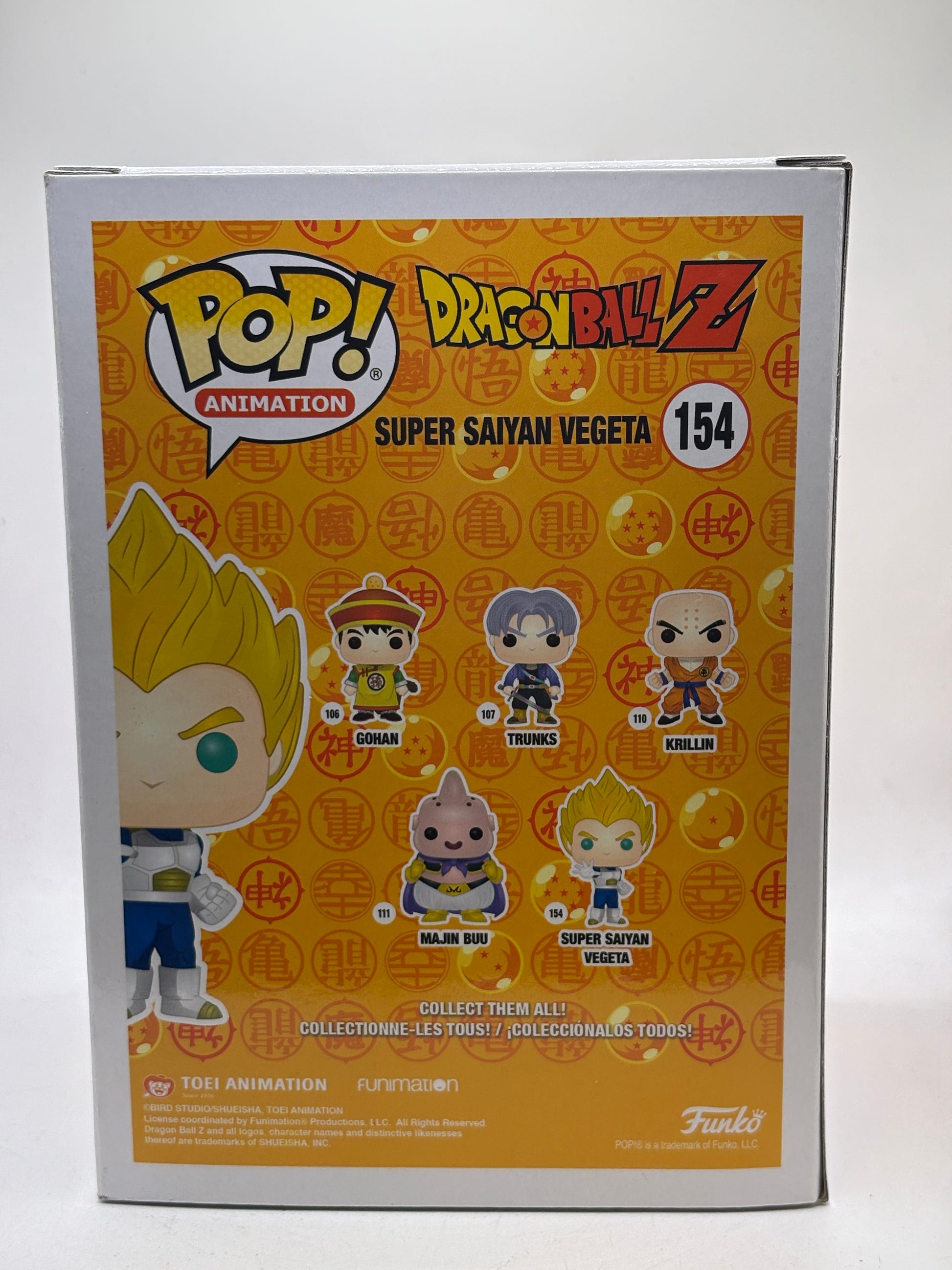 Funko POP! Animation Dragon Ball Z #154 Super Saiyan Vegeta 2019 Summer Red Chrome image 3