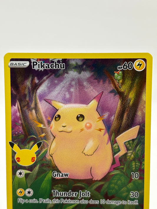 Pokemon TCG Celebrations- Pikachu 005/025 Full Art LP FRENLY BRICKS - Open 7 Days