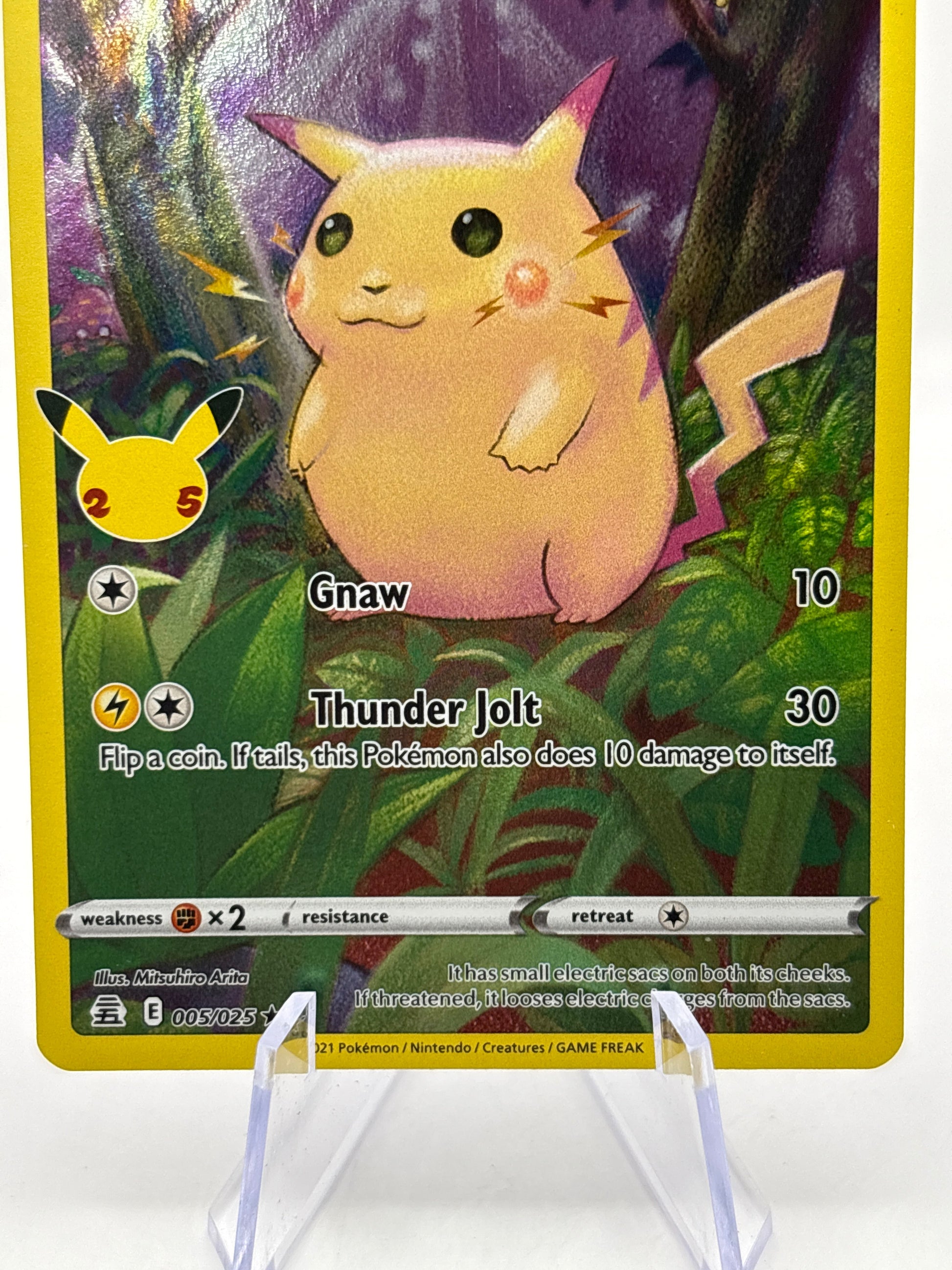 Pokemon TCG Celebrations- Pikachu 005/025 Full Art LP FRENLY BRICKS - Open 7 Days