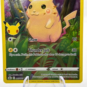 Pokemon TCG Celebrations- Pikachu 005/025 Full Art LP FRENLY BRICKS - Open 7 Days