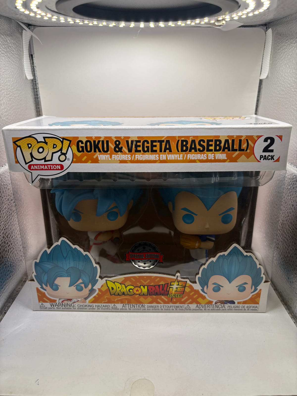 Funko POP! Dragon Ball Super 2 Pack Goku & Vegeta Baseball Special Edition image 1