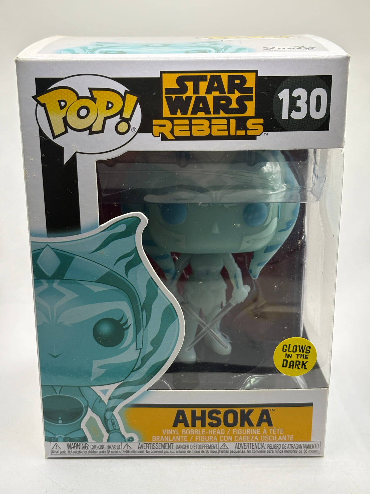 Funko POP! Star Wars Rebels #130 Ahsoka Glow Vinyl Bobble Head image 1
