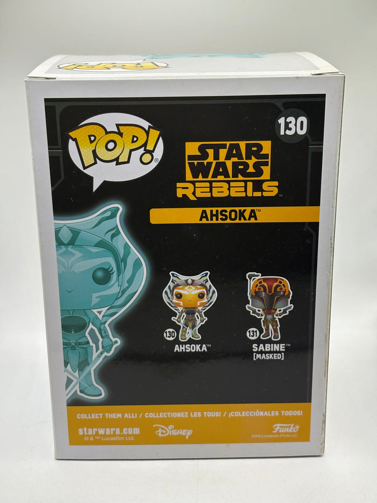 Funko POP! Star Wars Rebels #130 Ahsoka Glow Vinyl Bobble Head, photo 3 image 3