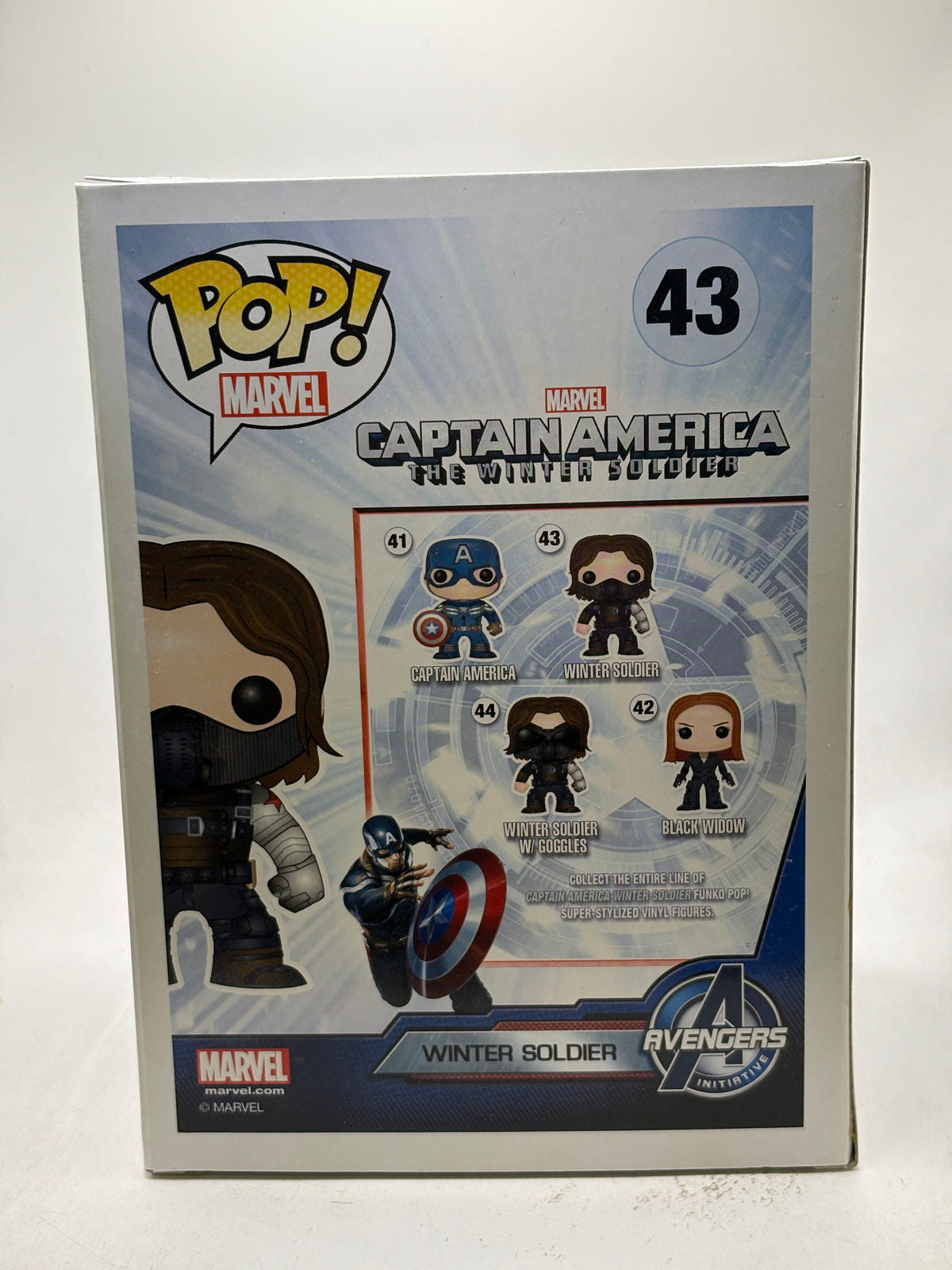 Funko POP! Marvel Captain America #43 Winter Soldier Vinyl Bobble Head image 3