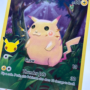 Pokemon TCG Celebrations- Pikachu 005/025 Full Art LP FRENLY BRICKS - Open 7 Days