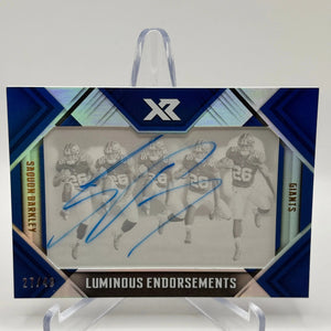 2018 Panini XR Football Saquon Barkley Auto /49 #LE-2 Luminous Endorsements FRENLY BRICKS - Open 7 Days
