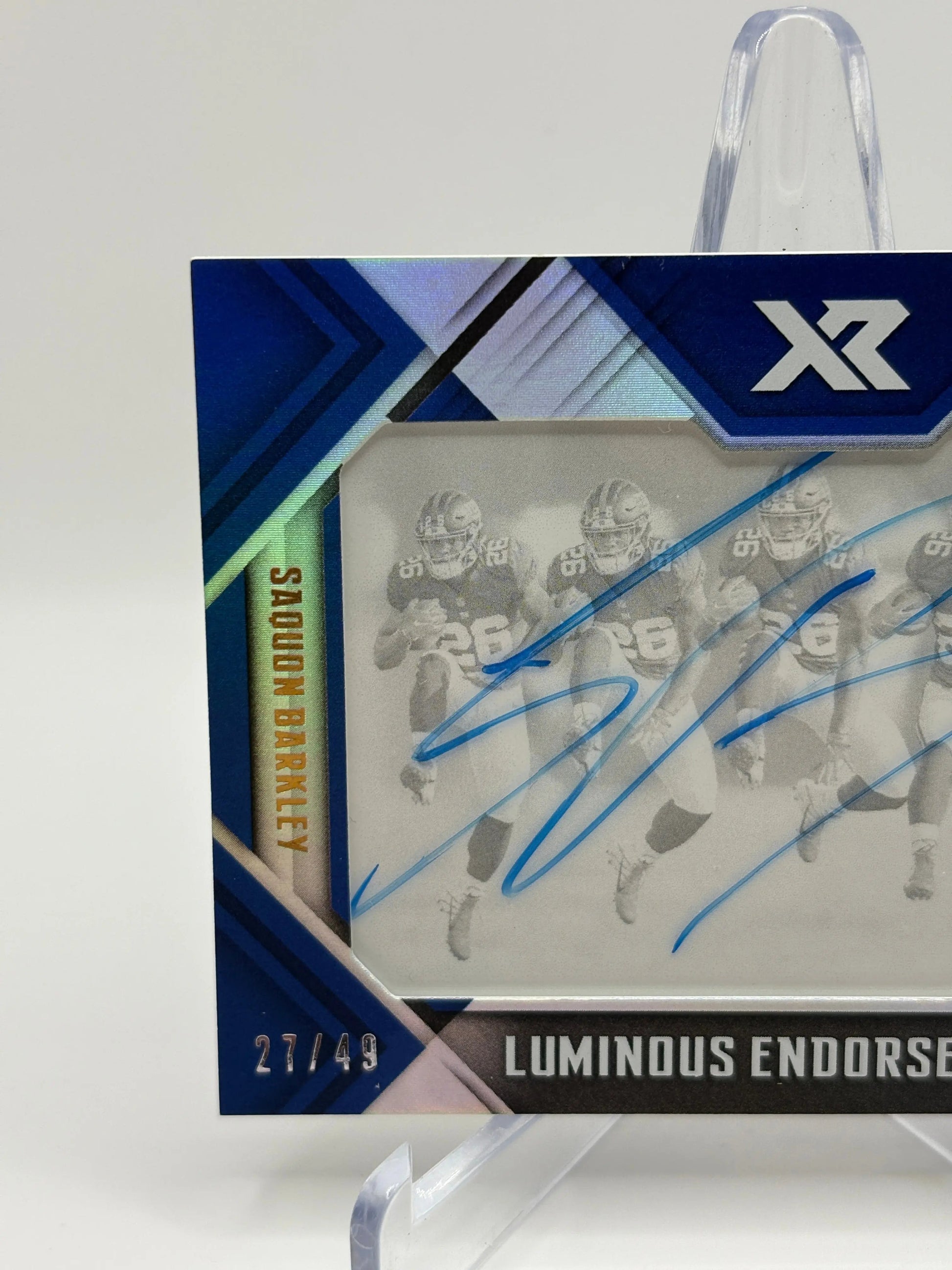 2018 Panini XR Football Saquon Barkley Auto /49 #LE-2 Luminous Endorsements FRENLY BRICKS - Open 7 Days