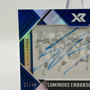 2018 Panini XR Football Saquon Barkley Auto /49 #LE-2 Luminous Endorsements FRENLY BRICKS - Open 7 Days