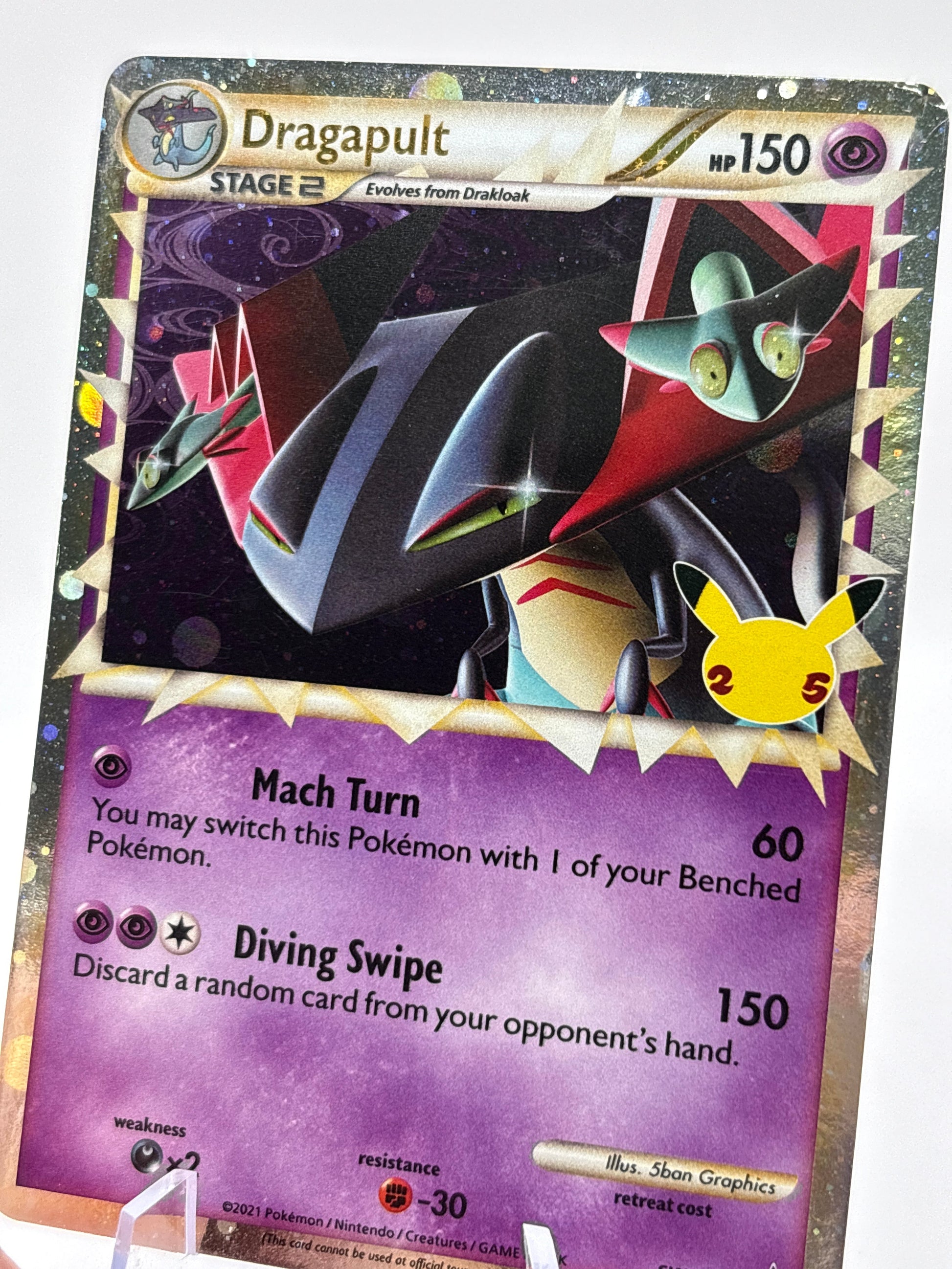 Pokemon TCG Celebrations Promo - Dragapult Prime SWSH132 LP FRENLY BRICKS - Open 7 Days