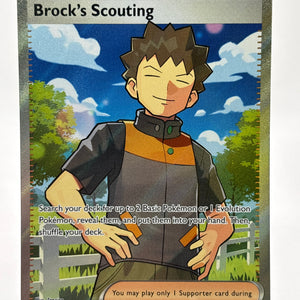 Pokemon TCG Journey Together - Brock’s Scouting 179/159 Illustration Rare NM FRENLY BRICKS - Open 7 Days