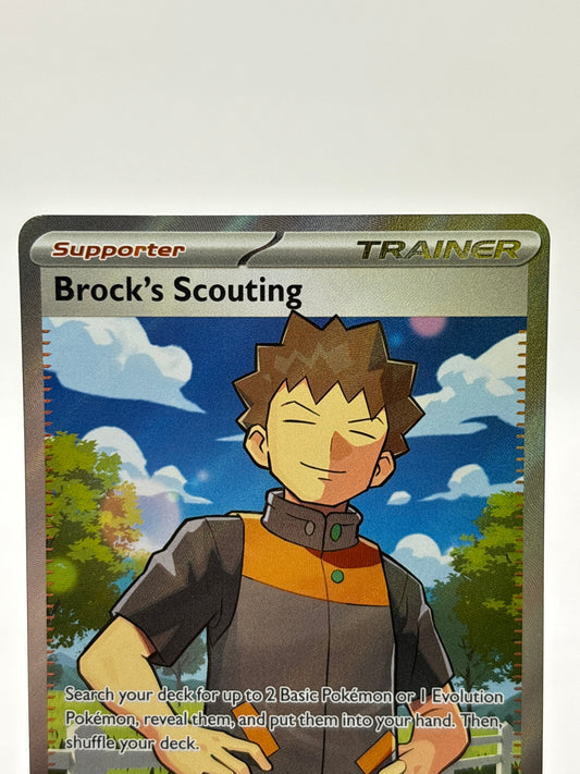 Pokemon TCG Journey Together - Brock’s Scouting 179/159 Illustration Rare NM FRENLY BRICKS - Open 7 Days