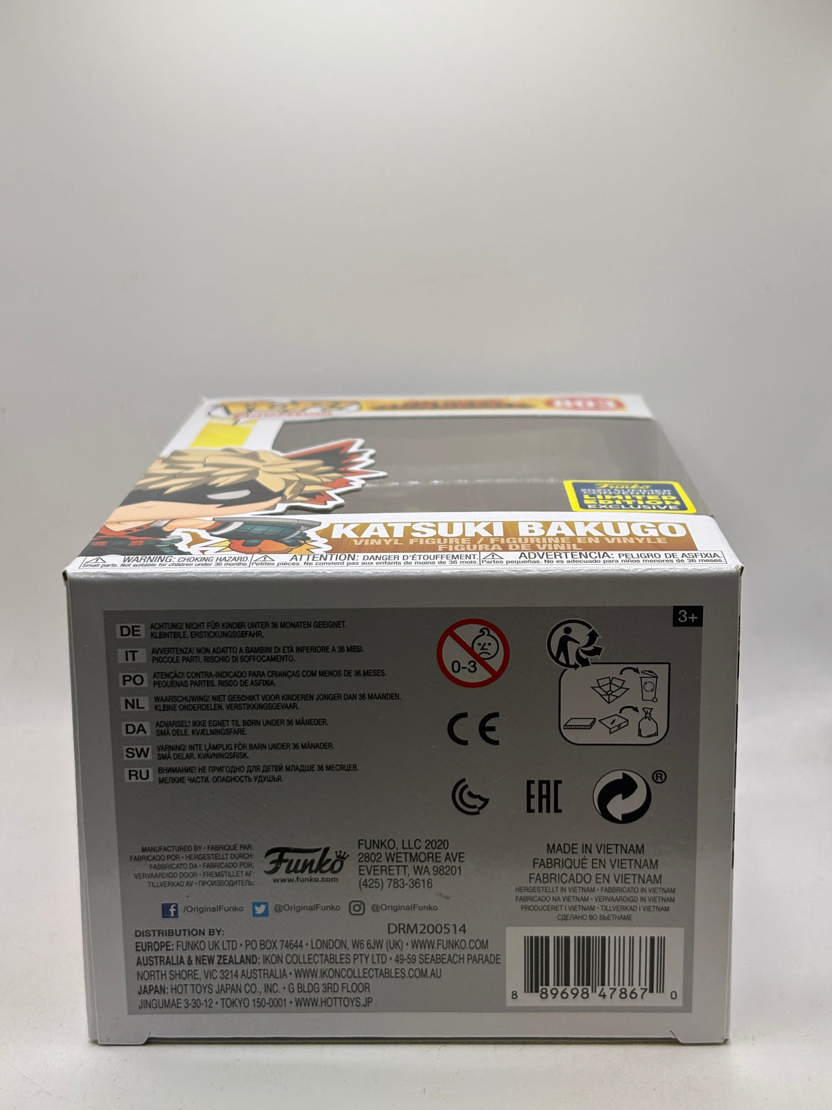 Funko POP! Animation My Hero Academia #803 Katsuki Bakugo 2020 Summer image 6