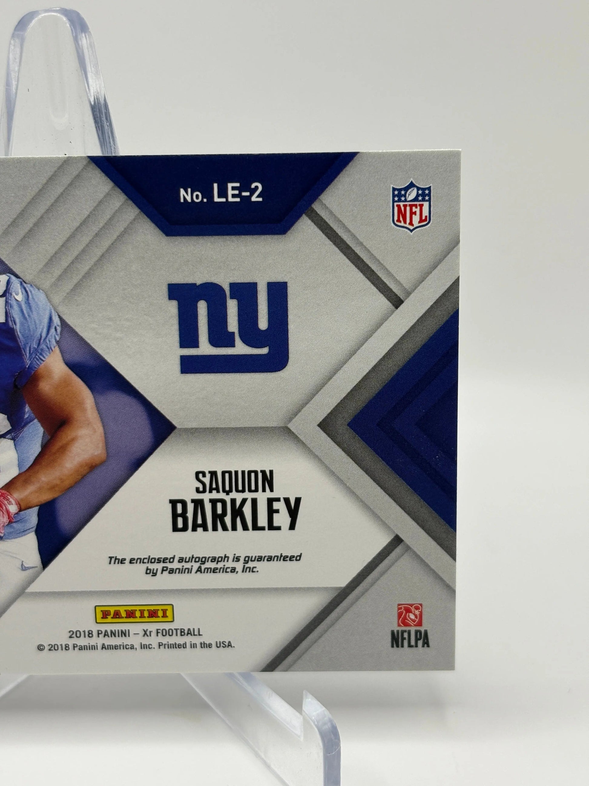 2018 Panini XR Football Saquon Barkley Auto /49 #LE-2 Luminous Endorsements FRENLY BRICKS - Open 7 Days