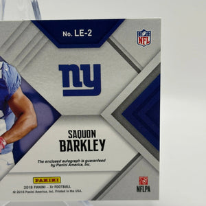 2018 Panini XR Football Saquon Barkley Auto /49 #LE-2 Luminous Endorsements FRENLY BRICKS - Open 7 Days