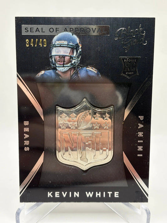 2015 Panini Black Gold #SOA-8 Kevin White /49 Rookie Seal of Approval FRENLY BRICKS - Open 7 Days