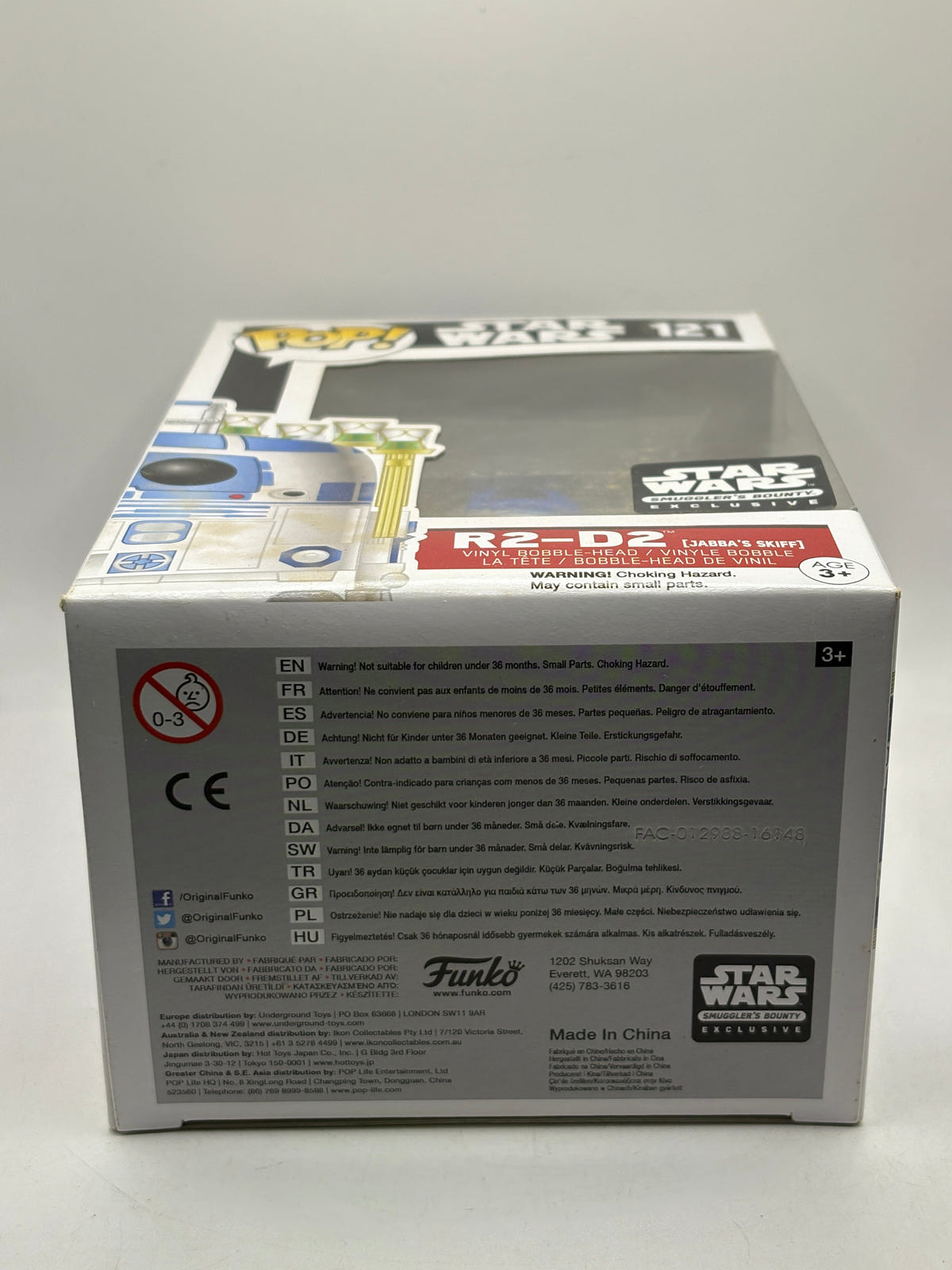 Funko POP! Star Wars #121 R2-D2 Jabba's Skiff Smugglers Bounty Exclusive, photo 6 image 6
