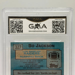 1988 Topps NFL #327 Bo Jackson Rookie Raiders GMA 10 Gem Mint FRENLY BRICKS - Open 7 Days