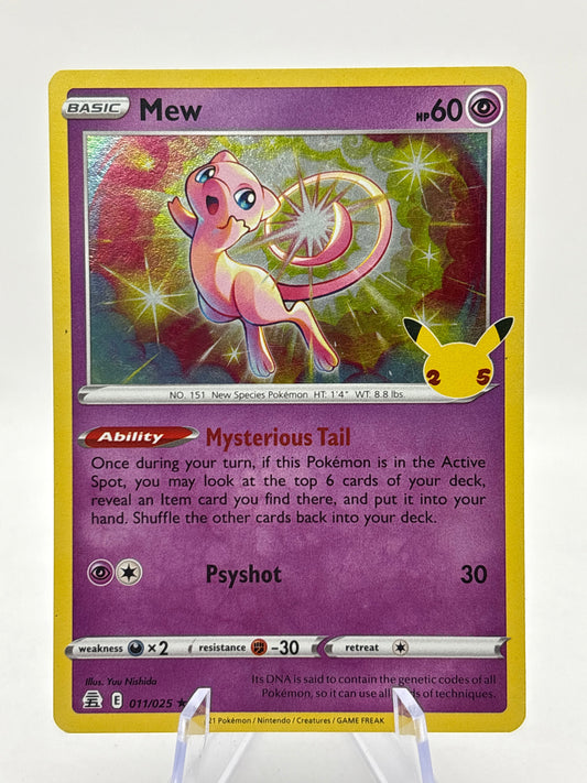 Pokemon TCG Celebrations- Mew 011/025 Holo LP FRENLY BRICKS - Open 7 Days