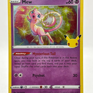 Pokemon TCG Celebrations- Mew 011/025 Holo LP FRENLY BRICKS - Open 7 Days